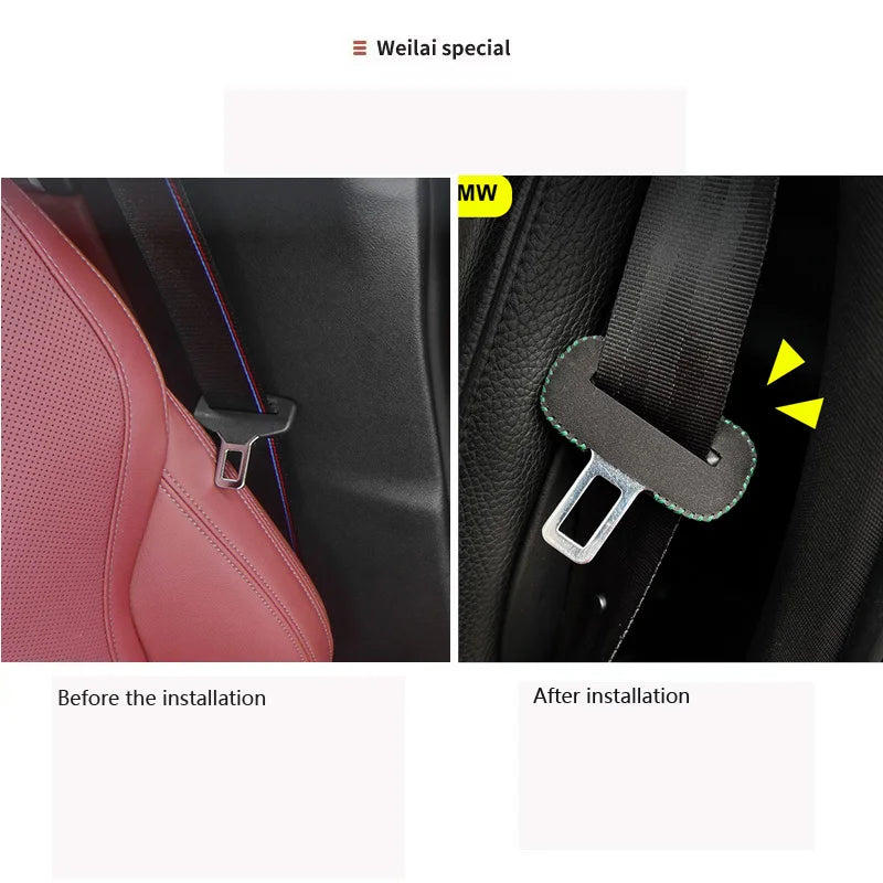 For volvo Audi Kia Skoda BMW Mercedes-Benz Tesla Volkswagen Honda Hyundai Ford  Car Seat Belt Buckle Protector cover accessories