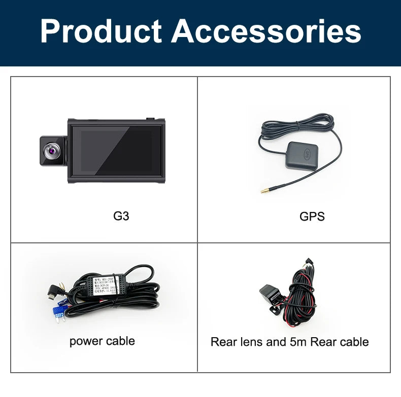 Dash Camera For Cars Rear And Front Dashcam WiFi With 4g Gps Adas Support 4g Remote Monitor Android 10 2+32g