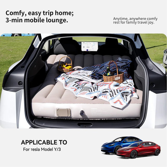 YZ For Tesla Model Y Juniper 2021-2025 Mattress  Automobile Self-Inflating Mattress Travel Mattress Inflatable Camping Mattress