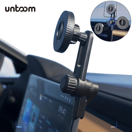 Universal Magnetic Phone Holder For Car Display Screen 360 Degree Rotation Car Mount for iPhone 15 14 MagSafe Tesla Accessories