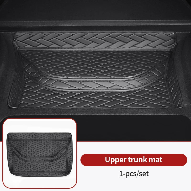Front  rear Leather trunk For Tesla model Y trunk mat accessories 2020-2023  tesla y accessoires