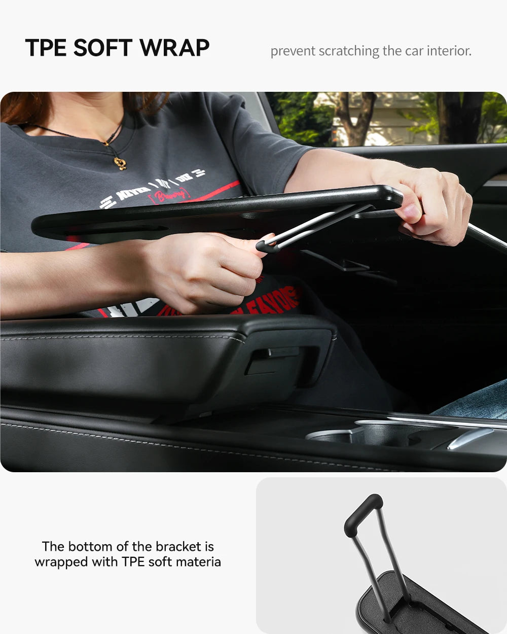 YZ Table Desk For Tesla Model 3 Y Highland Juniper 2021-2025 Car Steering Wheel Laptop Tray Food Desk Portable Office Table