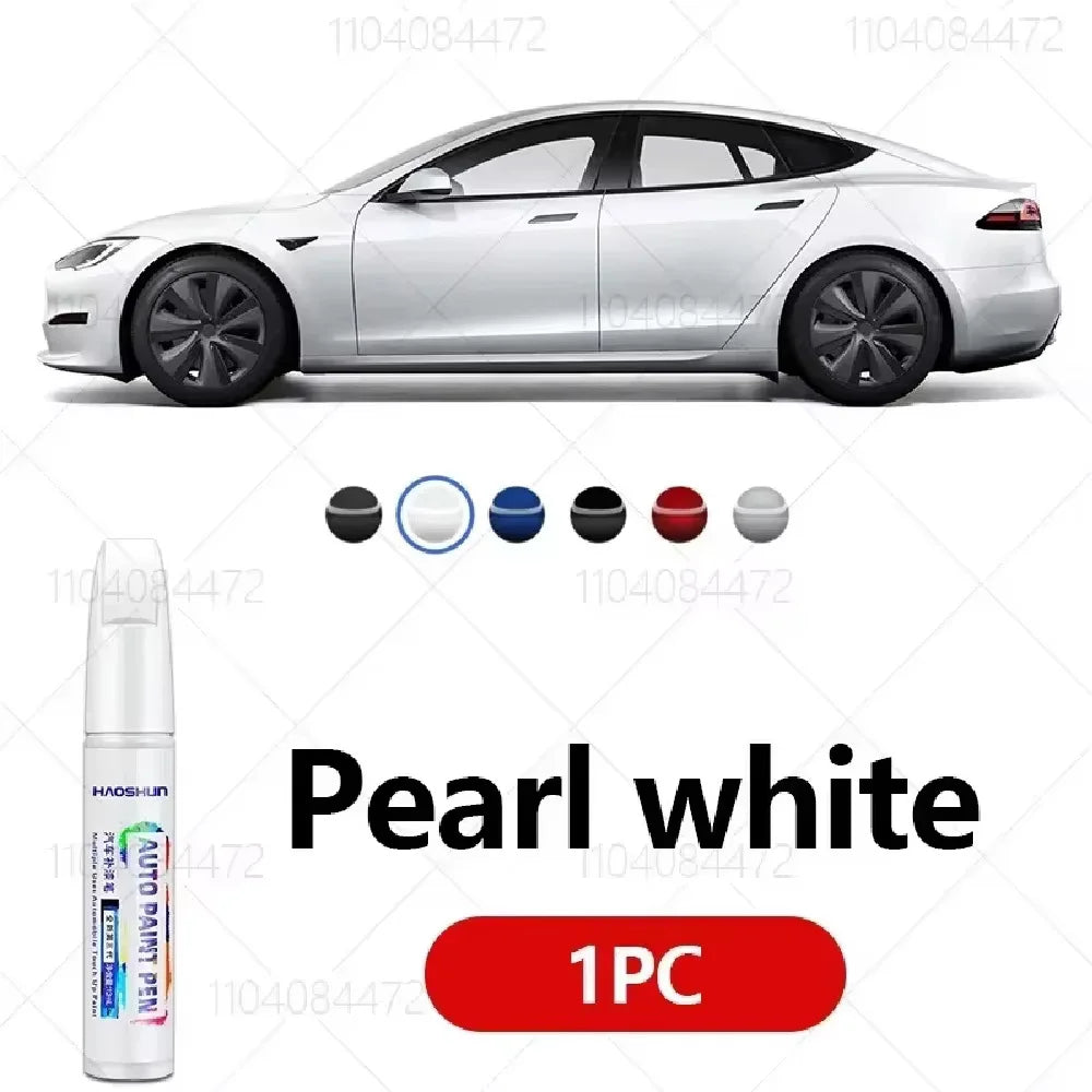 For Tesla Model 3 Y X S Car Paint Scratch Repair Pen Touch Up Paint  Accessories Black Pearl White Silver Deepsea Blue Red