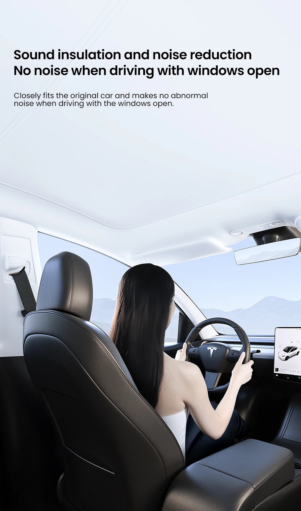 YZ For Tesla Model 3 Y Highland 2021-2024 sun visor for car Upgrade Ice Cloth Buckle Sun Shades Glass Roof Skylight Vehicle