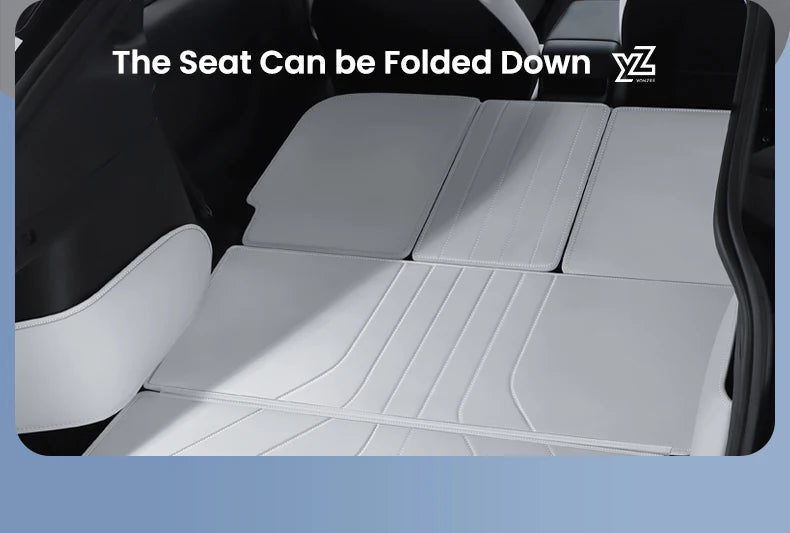 YZ For Tesla Model Y Juniper 2021-2025 Leather Trunk Mats Fully Surrounded Waterproof Non-Slip Liner Custom Floor mat