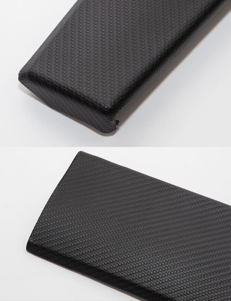 Heenvn For Tesla Model 3 2023 Carbon Fiber ABS Car Center Console Panel Trim Model Y 2022 Accessories Tesla Model 3 Dashboard