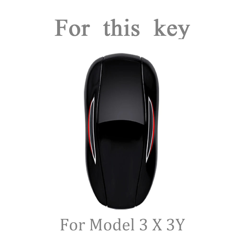 TPU Car Key Fob Case for Tesla Model 3 X S Y Key Fob Holder Keychain Accessories