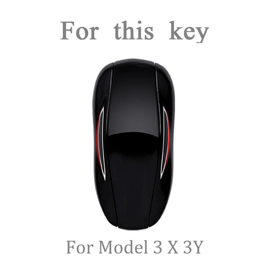 TPU Car Key Fob Case for Tesla Model 3 X S Y Key Fob Holder Keychain Accessories