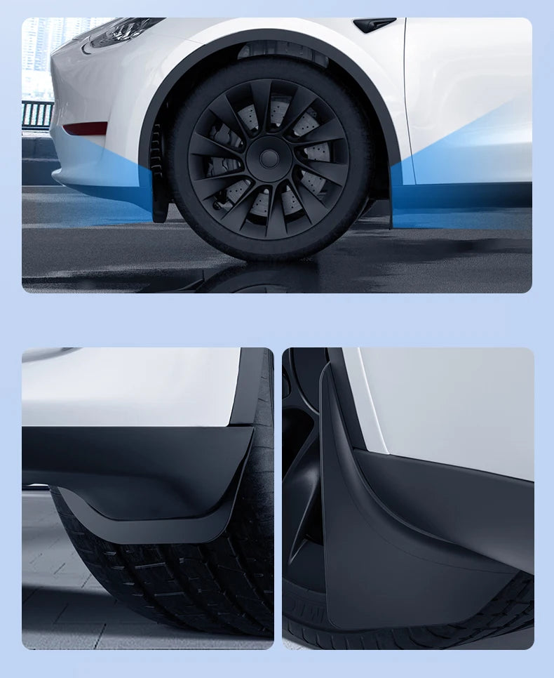 Mudguards for Tesla Model Y 2021-2024 Accessories TPE Mud Flaps Front Rear Wheel Fender Mudflaps for Tesla Model Y 2024 Mudguard