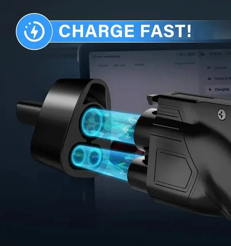 For Tesla American Standard DC Fast Charging Converter Tesla Converter CCS1 Converter CCS1 to Tesla charging head adapter