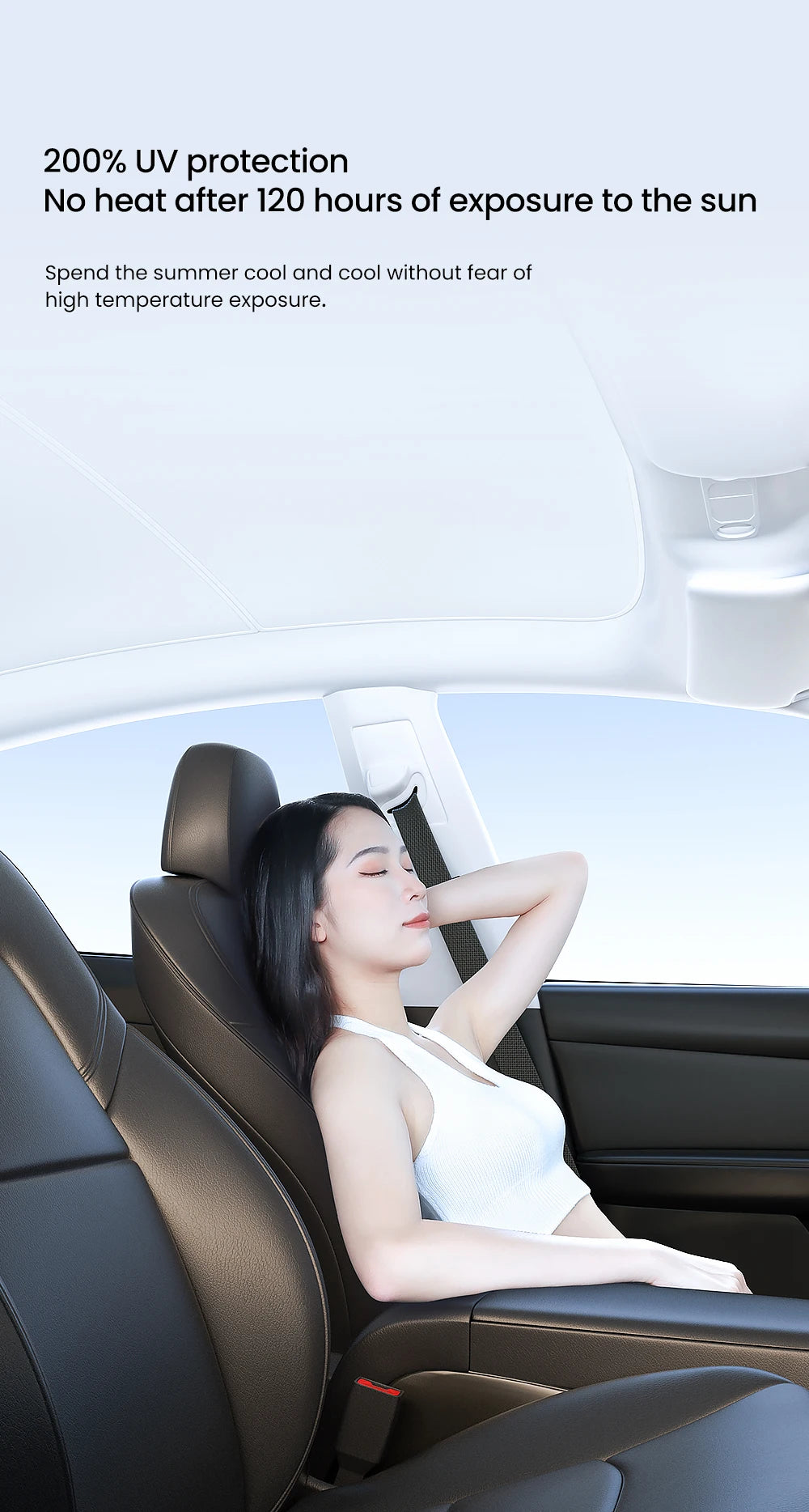 YZ For Tesla Model 3 Y Highland 2021-2024 sun visor for car Upgrade Ice Cloth Buckle Sun Shades Glass Roof Skylight Vehicle
