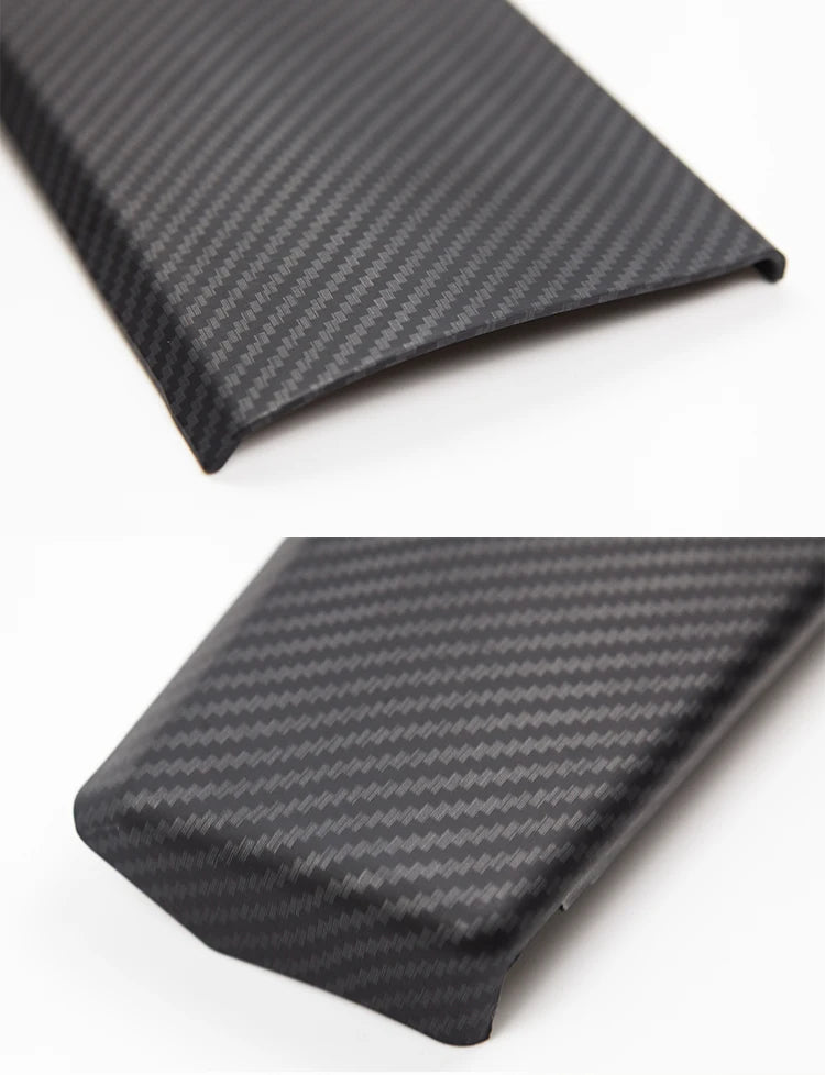 Heenvn For Tesla Model 3 2023 Carbon Fiber ABS Car Center Console Panel Trim Model Y 2022 Accessories Tesla Model 3 Dashboard