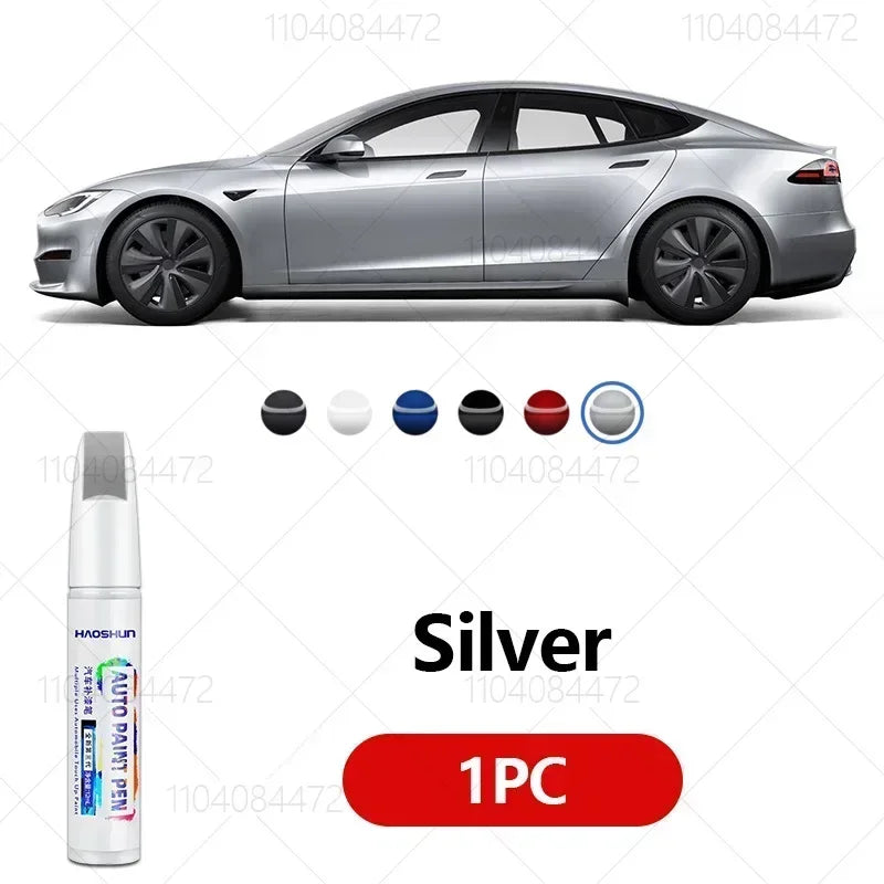 For Tesla Model 3 Y X S Car Paint Scratch Repair Pen Touch Up Paint  Accessories Black Pearl White Silver Deepsea Blue Red