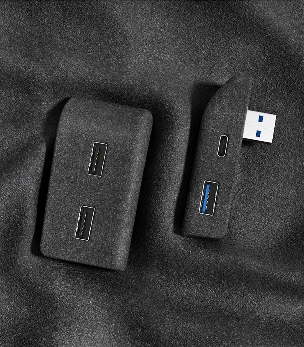 YZ For Tesla Model 3 Y Highland Juniper 2021-2025 Glove Box Flocking USB HUB Adapter Quick Charger Car Accessories
