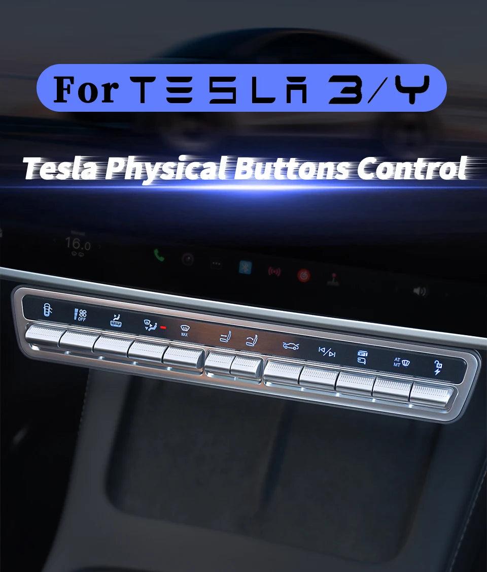 CATRONICS Tesla Physical Control Button Multi-function for Tesla Model 3 & Y 2019-2023 Tesla Model Y 2023 Accessories