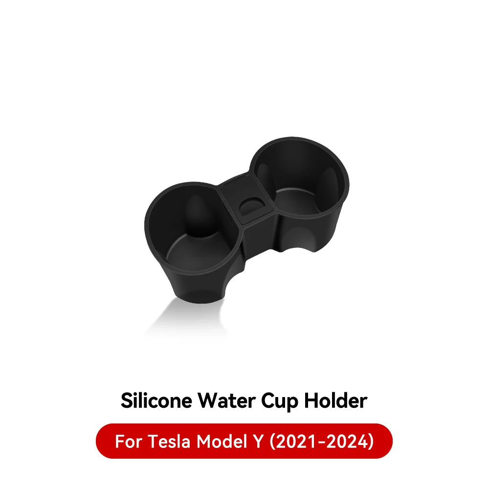 For Tesla Model 3 Highland 2025 Model Y 2021-2025 Center Armrest Hidden Storage Box Cup Holder Console Organizer Box Accessories