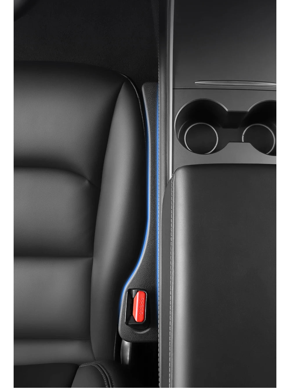 YZ For Tesla Car Seat Gap Filler Side Seam Plug Strip Styling Seat Gap Leak-proof Filling Strip Interior Decoration Supplies