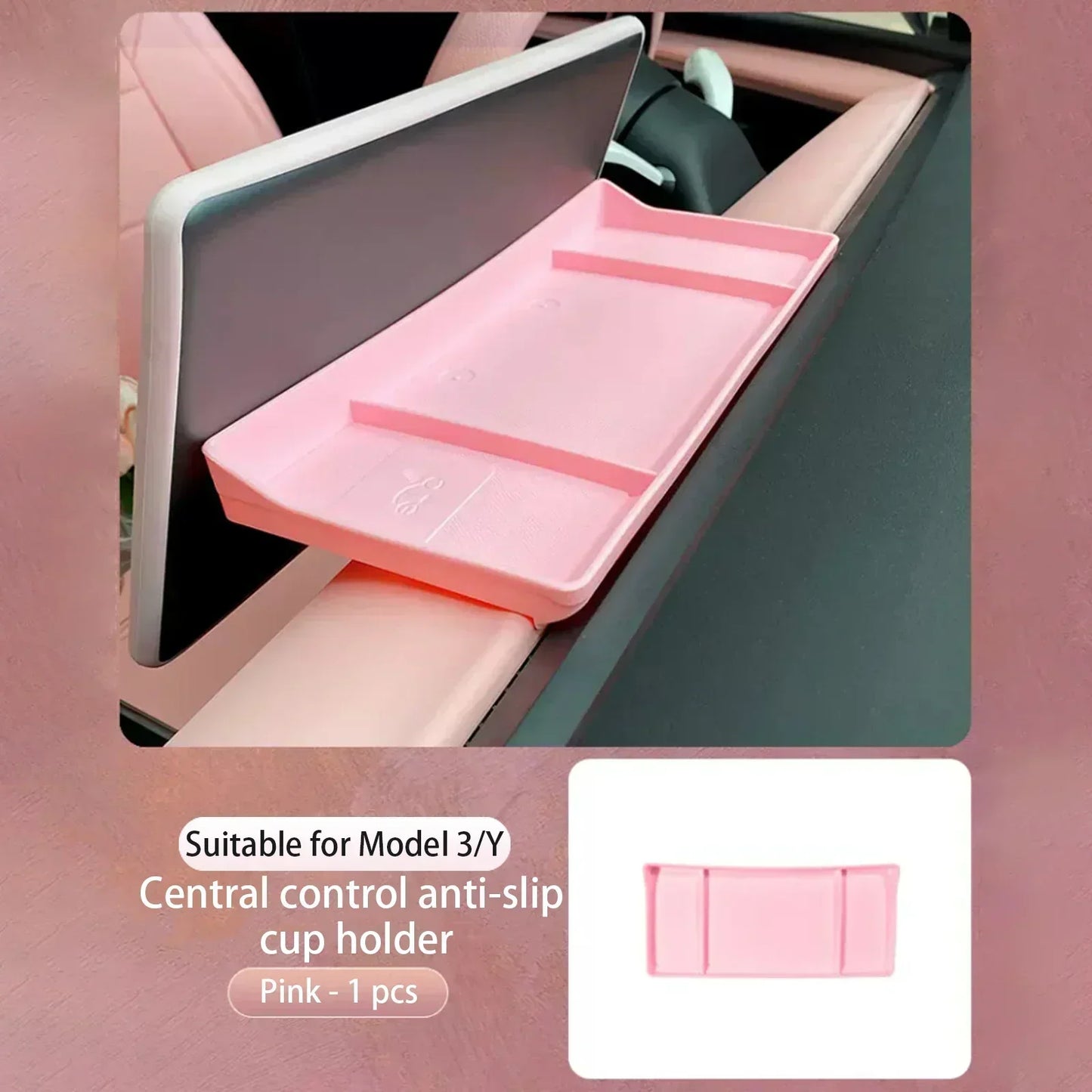 Tesla Model 3 highland Model Y juniper Center Console Storage Box Steering Wheel Cover Screen Frame Armrests Water Cup Limiter