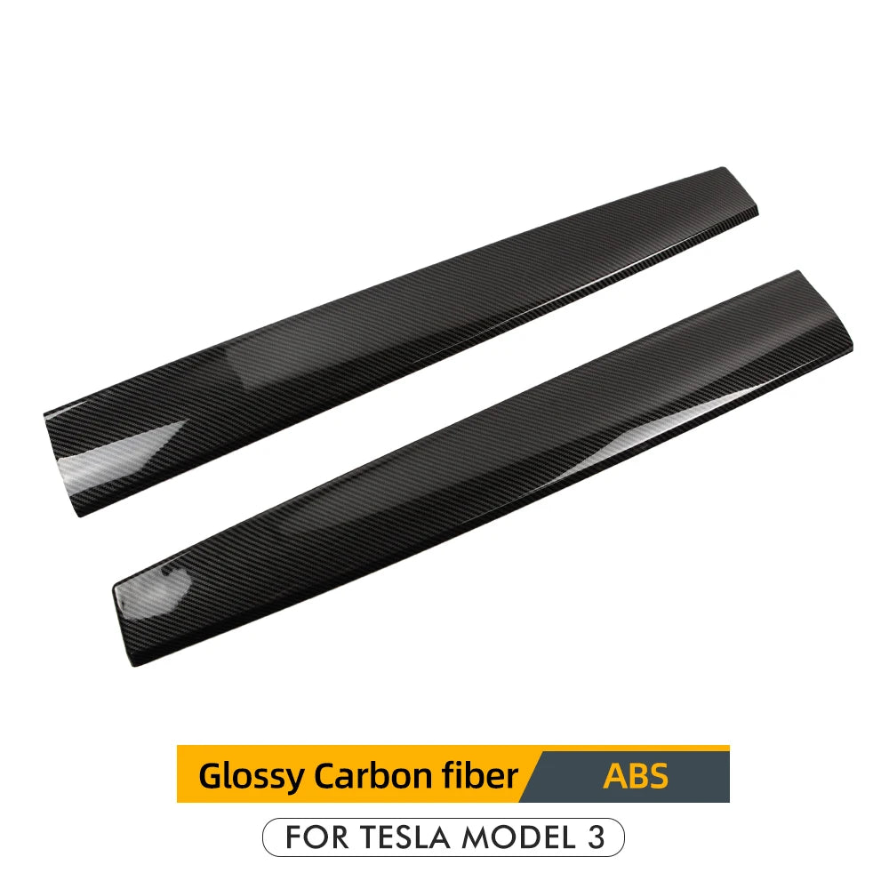 Heenvn For Tesla Model 3 2023 Carbon Fiber ABS Car Center Console Panel Trim Model Y 2022 Accessories Tesla Model 3 Dashboard