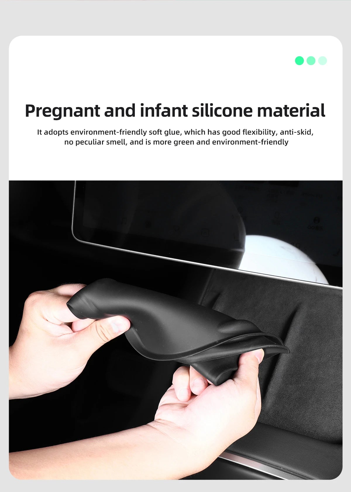 Wireless Charger Pad For Tesla Model 3 Y S X Highland 2024 2023 2022 Accessories Center Console Organizer Charging Station Mats