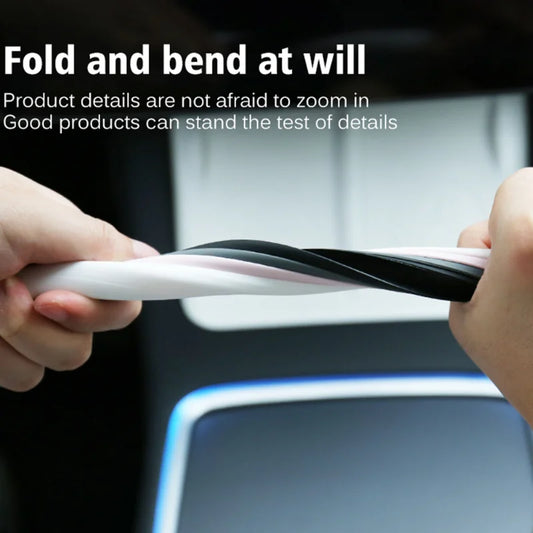 For Tesla Model 3 Y Silicone Protective Frame Edge Cover Central Control Car Accessories Navigation Screen Protector Pink White