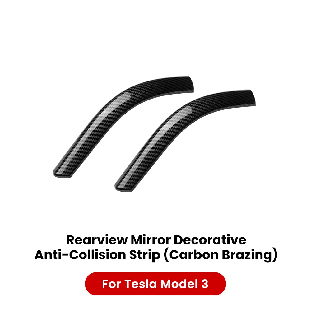 YZ Car Rearview Mirror Protector for Tesla Model 3 Y Highland Juniper 2021-2025 Mirror Protector Vehicle Anti-collision Strip