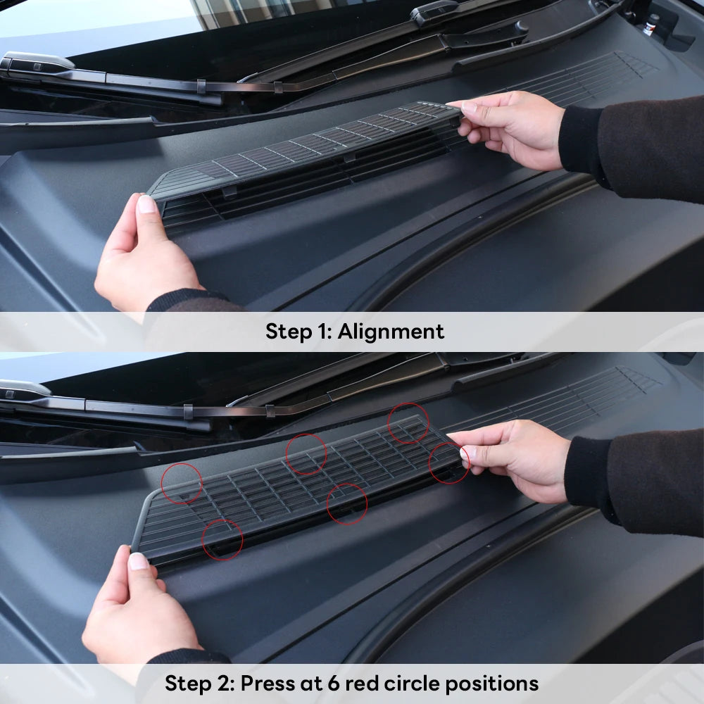 For Tesla Model 3 Highland 2024 Lower Bumper Anti Insect Net Anti Dust Proof Inner Vent Grille Cover Insect-proof Front Cover