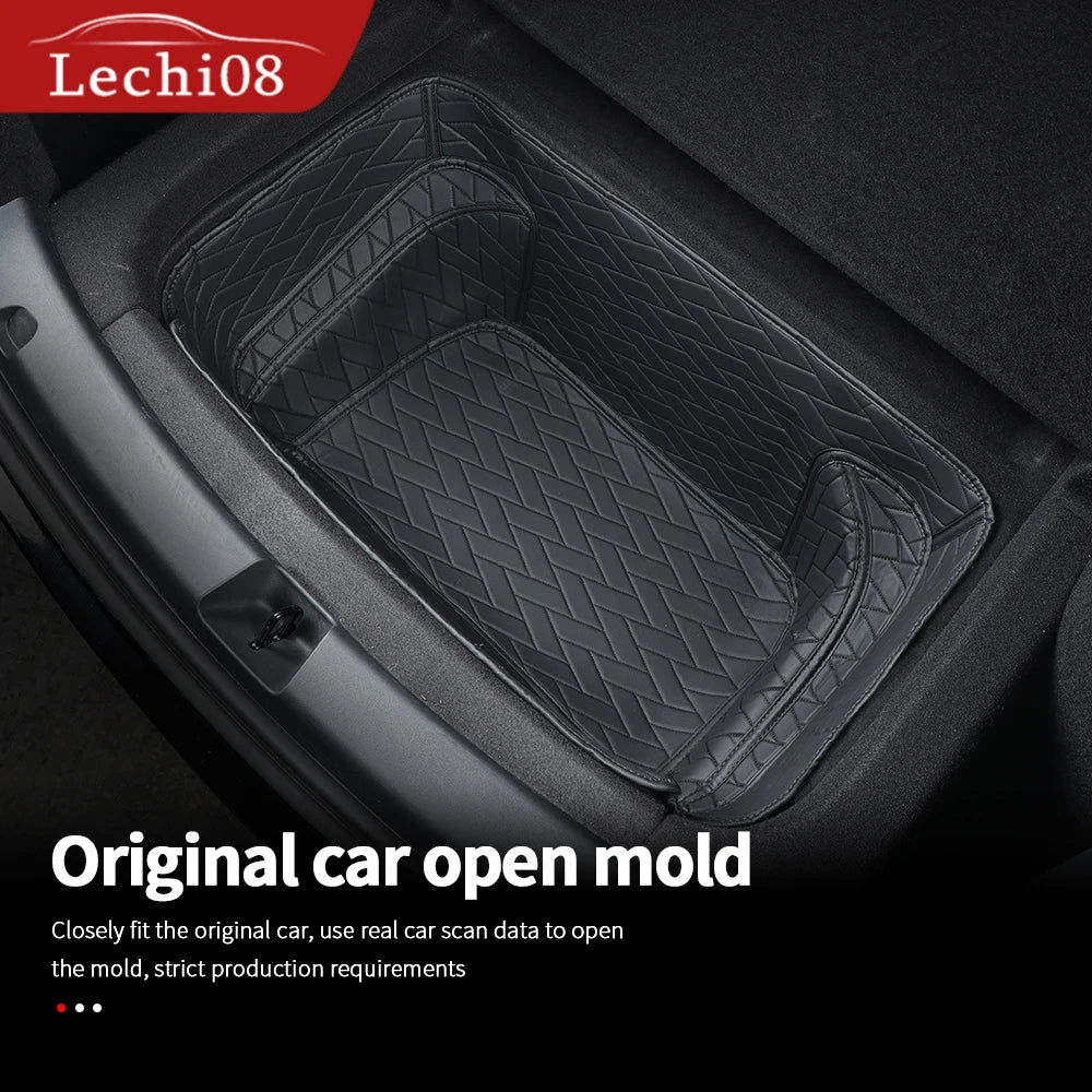 Front  rear Leather trunk For Tesla model Y trunk mat accessories 2020-2023  tesla y accessoires