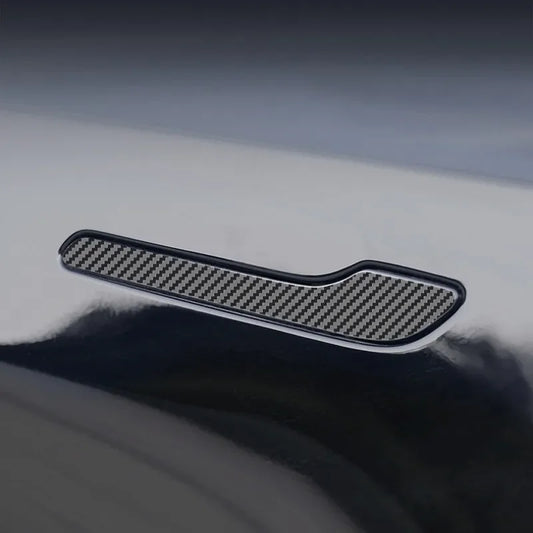 For Tesla Model 3 Y Carbon Fiber ABS Styling Premium Durable Accessories model3 2024 Car Door Handle Cover Protector Sticker