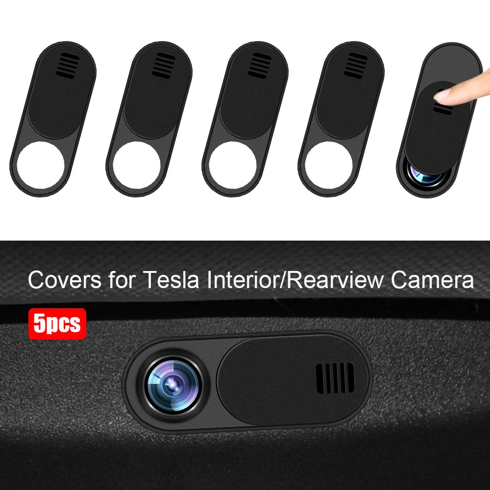Car Side Camera Flanks Covers Spoiler Decorative Protector Guards Dustproof Carbon Fiber DIY Kit Accessories For Tesla Model 3 Y