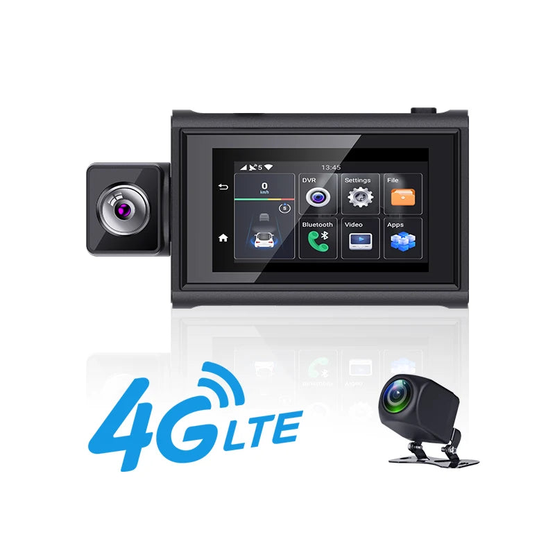 Dash Camera For Cars Rear And Front Dashcam WiFi With 4g Gps Adas Support 4g Remote Monitor Android 10 2+32g