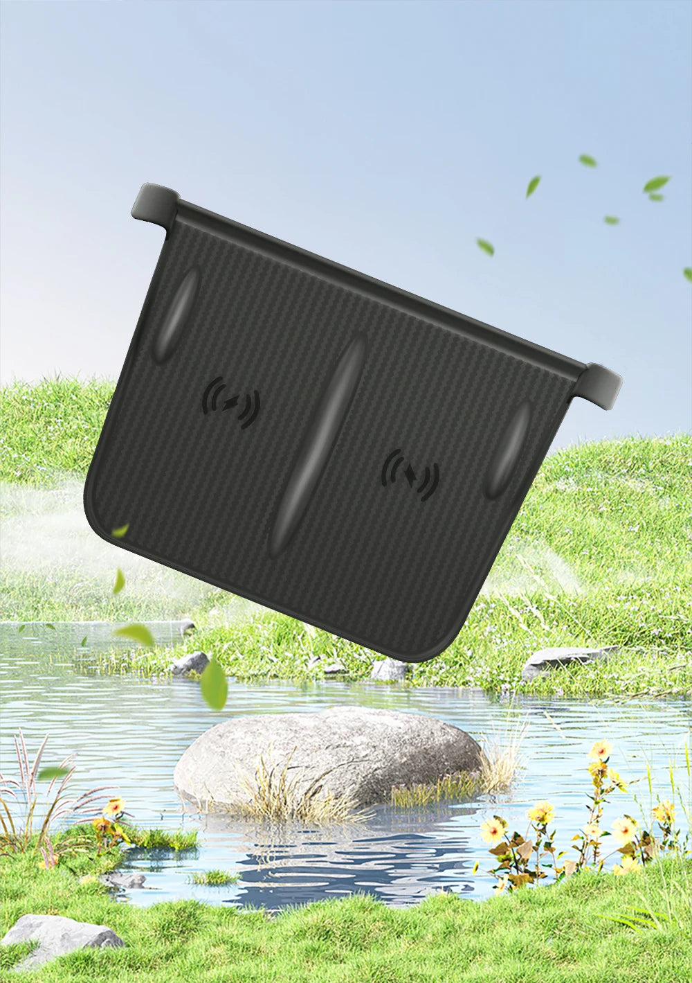 YZ For Tesla Model 3 Y Highland Juniper 2021-2025 Silicone Anti-skid Pad For Tesla Car Phone Wireless Charging Pad Accessories