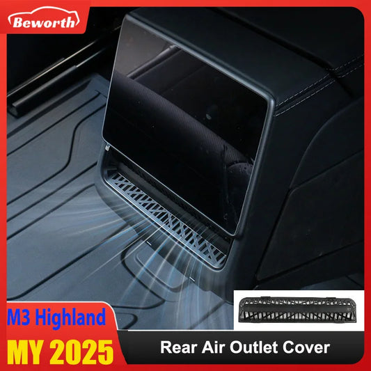 for Tesla Model Y Juniper 2025 Model 3 Highland 2024 Rear Air Outlet Cover Conditioning Vent Protective Anti Blocking MY LAUNCH