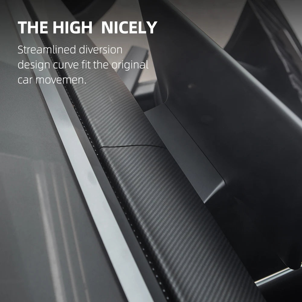 Heenvn For Tesla Model 3 2023 Carbon Fiber ABS Car Center Console Panel Trim Model Y 2022 Accessories Tesla Model 3 Dashboard