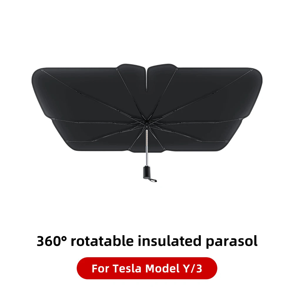 YZ For Tesla Model 3 Y Highland 2021-2024 sun visor for car Upgrade Ice Cloth Buckle Sun Shades Glass Roof Skylight Vehicle