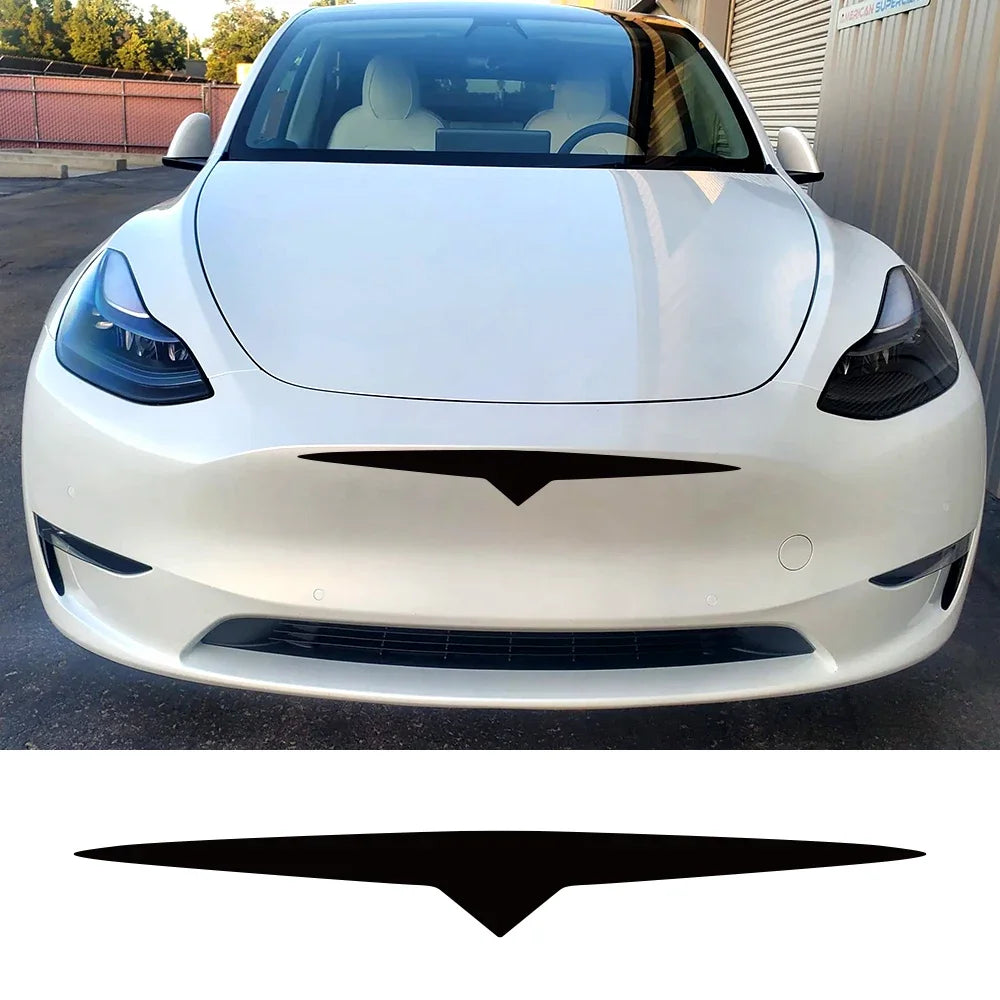 Car Front Bumper Sticker For Tesla Model 3 Y X Model S Personalized Decor Decal Vinyl Decoration Auto Para Tuning Accessories