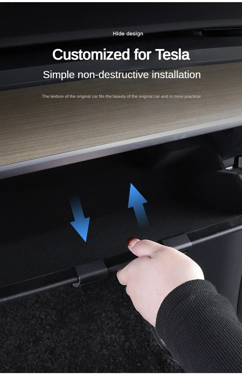 Glove Box Hidden Hook For Tesla Model 3 Highland 2024 Model Y Passenger Purse Bag Hanger Umbrella Holder New Model3 Accessories