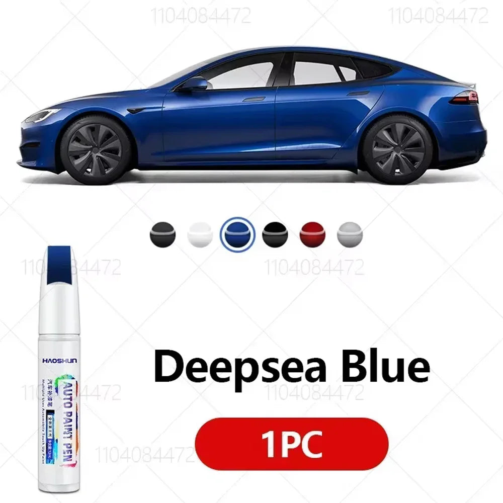 For Tesla Model 3 Y X S Car Paint Scratch Repair Pen Touch Up Paint  Accessories Black Pearl White Silver Deepsea Blue Red