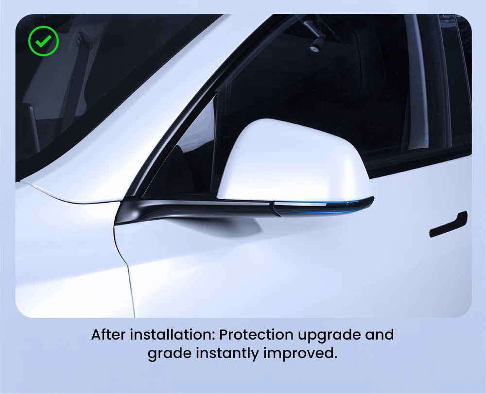 YZ Car Rearview Mirror Protector for Tesla Model 3 Y Highland Juniper 2021-2025 Mirror Protector Vehicle Anti-collision Strip