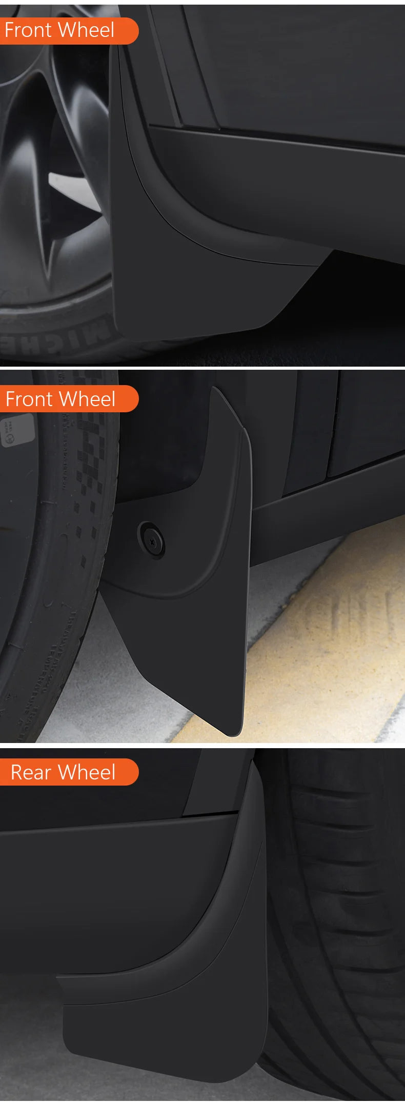 Mudguards for Tesla Model Y 2021-2024 Accessories TPE Mud Flaps Front Rear Wheel Fender Mudflaps for Tesla Model Y 2024 Mudguard