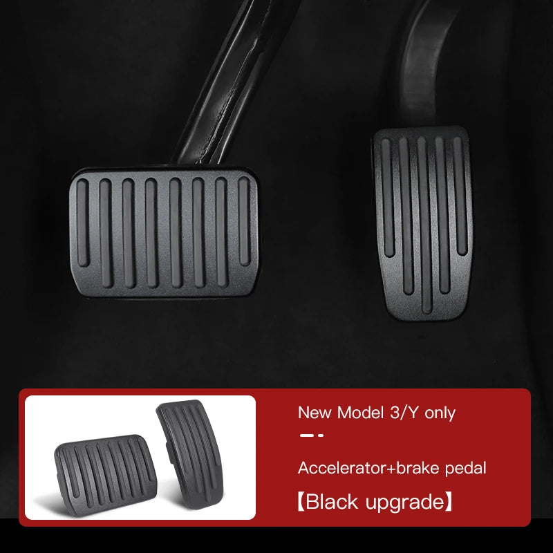YZ For Tesla Model 3 Model Y Highland 2017 to 2025 Foot Pedal Fuel Brake Pedal Rest Pedal Pads For Tesla Car Accessories