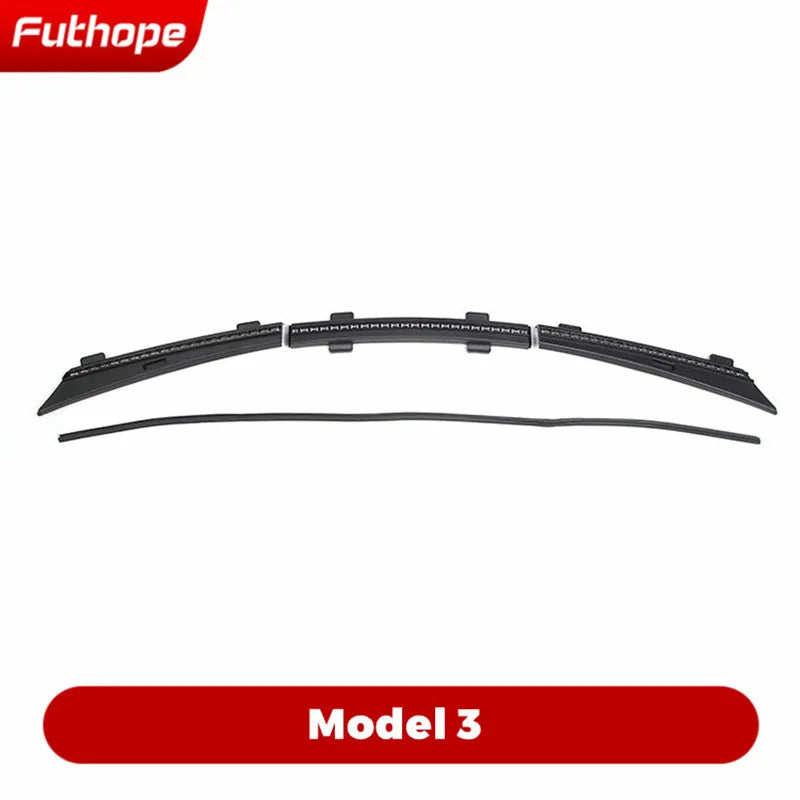 Front Waterproof Chassis Cover Water Strip For 18-24 Tesla Model 3 Y Air inlet protective cover modification accessories