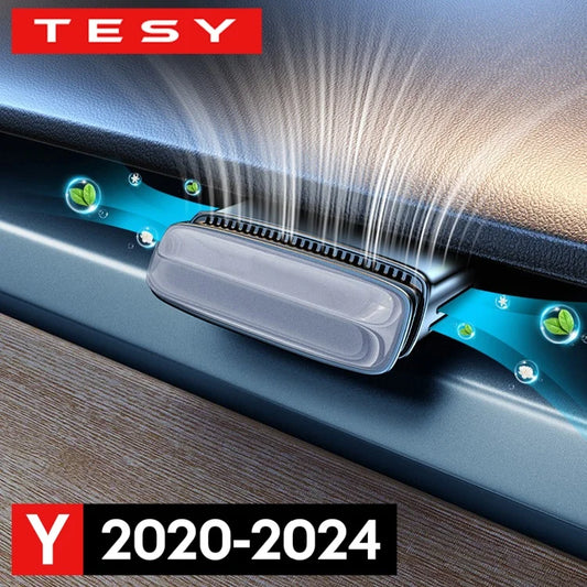 For Tesla Model Y 2020-2024 Car Vent Air Freshener Solid Aromatherapy Air-conditioner Outlet Fragrance Purifier