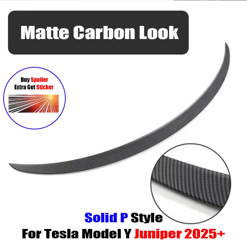 ModelY Juniper 2025 Spoiler Model3 Highland 2024 Accessories Rear Spoilers Wings for Tesla 3/Y 2017-2023 Auto Exterior Parts HOT