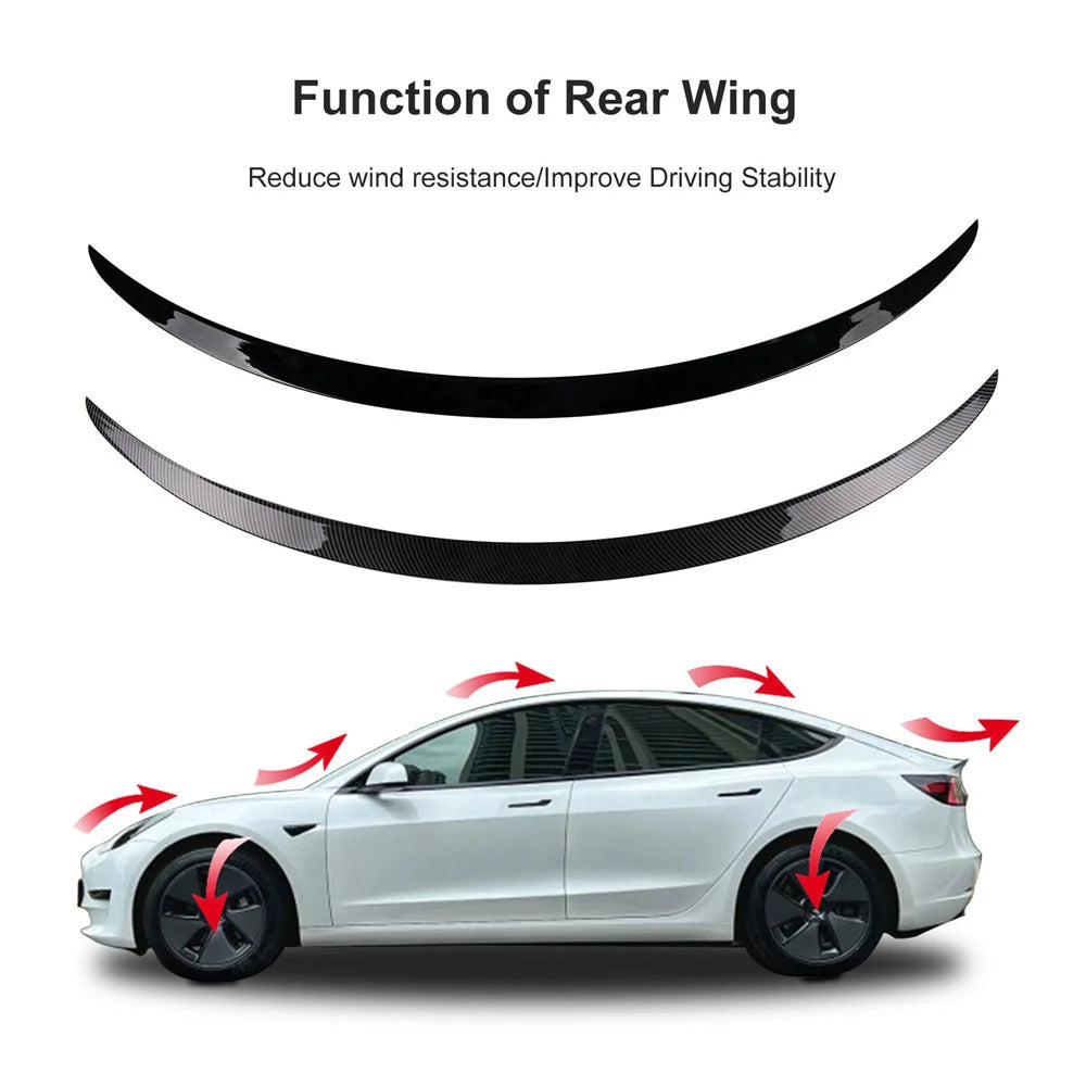 ModelY Juniper 2025 Spoiler Model3 Highland 2024 Accessories Rear Spoilers Wings for Tesla 3/Y 2017-2023 Auto Exterior Parts HOT