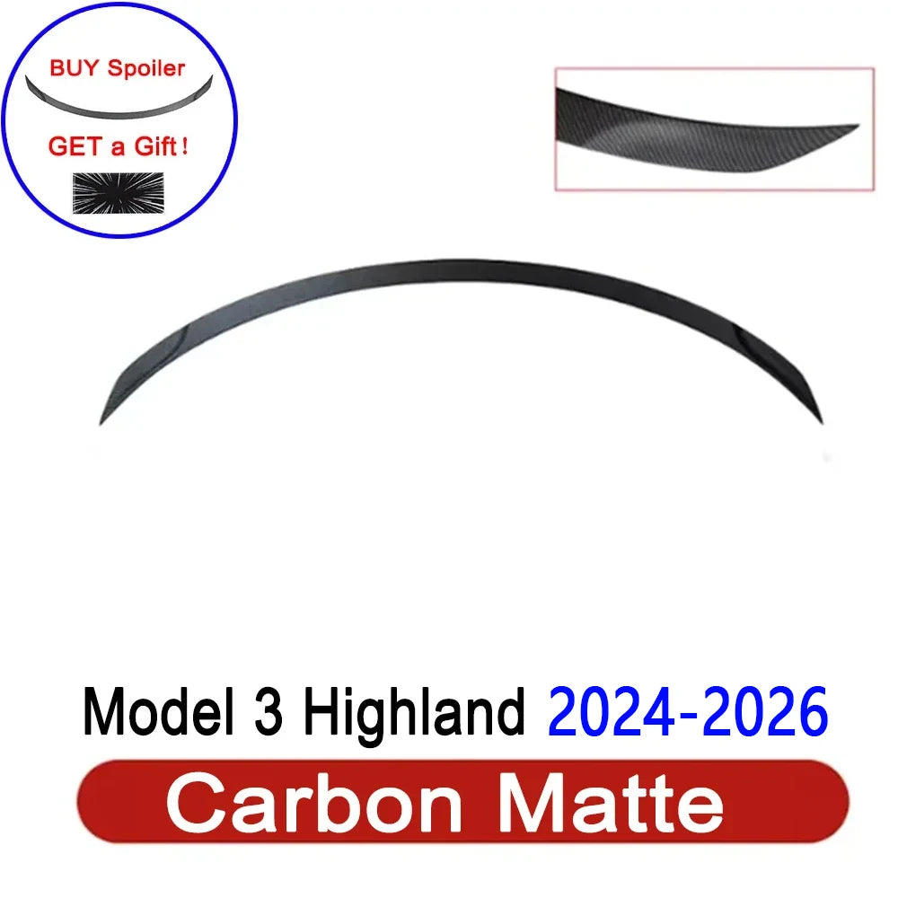 ModelY Juniper 2025 Spoiler Model3 Highland 2024 Accessories Rear Spoilers Wings for Tesla 3/Y 2017-2023 Auto Exterior Parts HOT