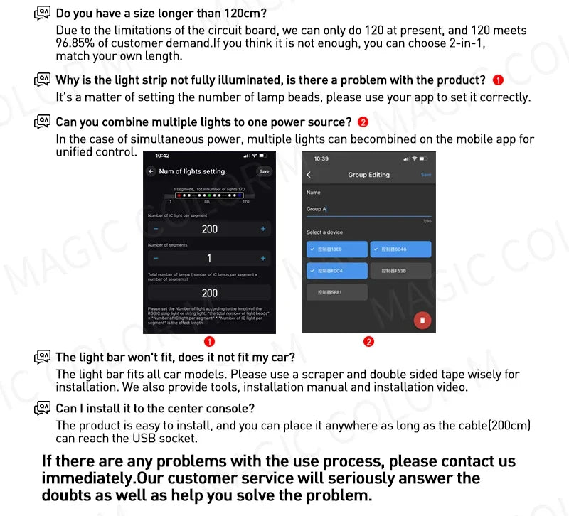 Vgetting For Tesla Car Ambient Lights USB LED Interior RGB Symphony Atmosphere Lamp APP Control Remote For Universal Car Models