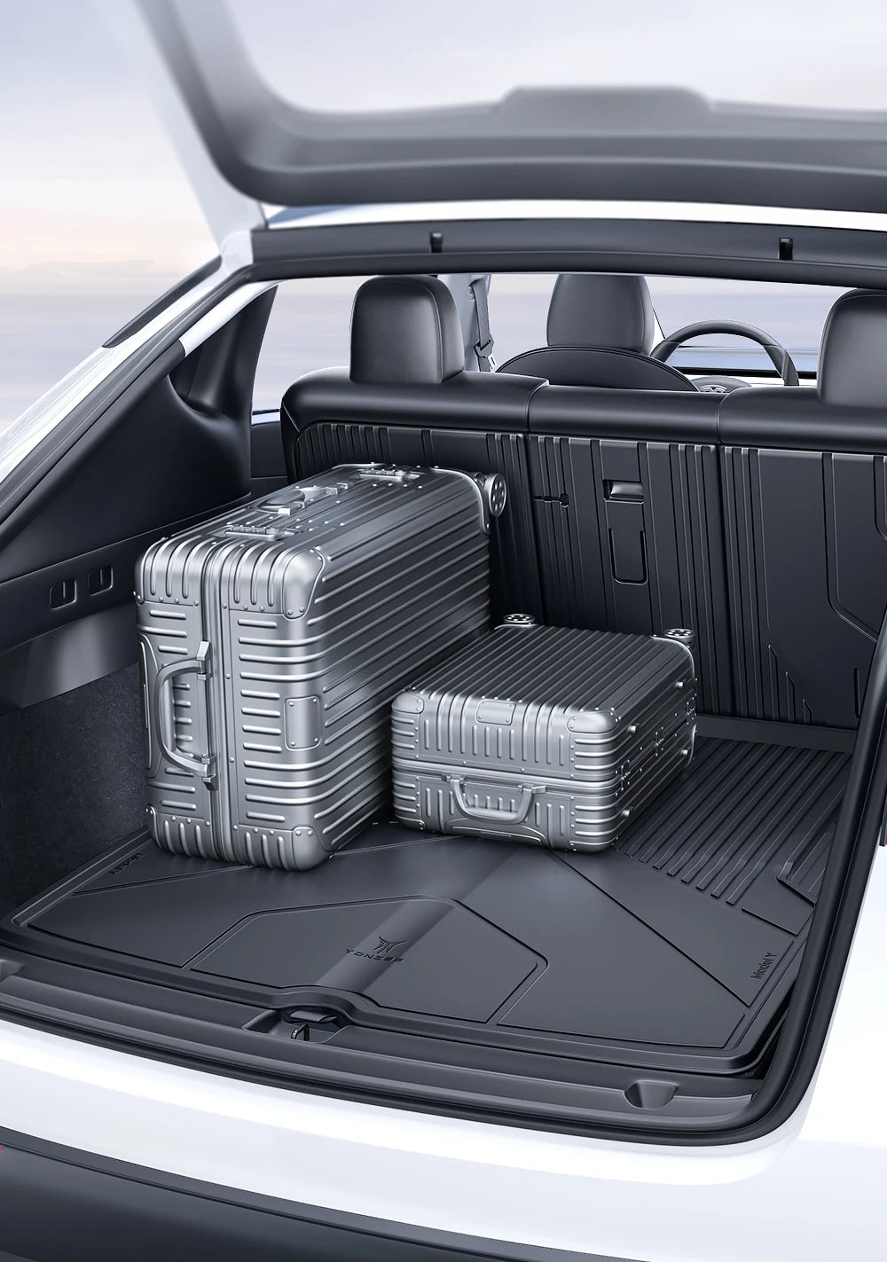 YZ For Tesla Model Y Model 3 All-Weather Waterproof TPE Seat Cover Foot Pad Trunk Mats 2021-2023 Tesla  Car Accessories