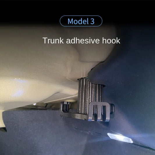 For Tesla Model 3 Trunk Hook Grocery Bag Hook Car Pendant Accessories Luggage Compartment Glove Bag Hook