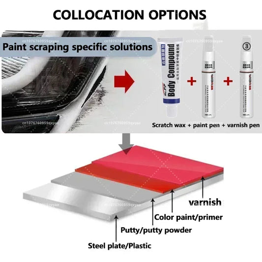 For Tesla Model 3 Y X S Car Paint repair pen Car touch up pen Black white Tesla wheel paint repair agent Paint repair set
